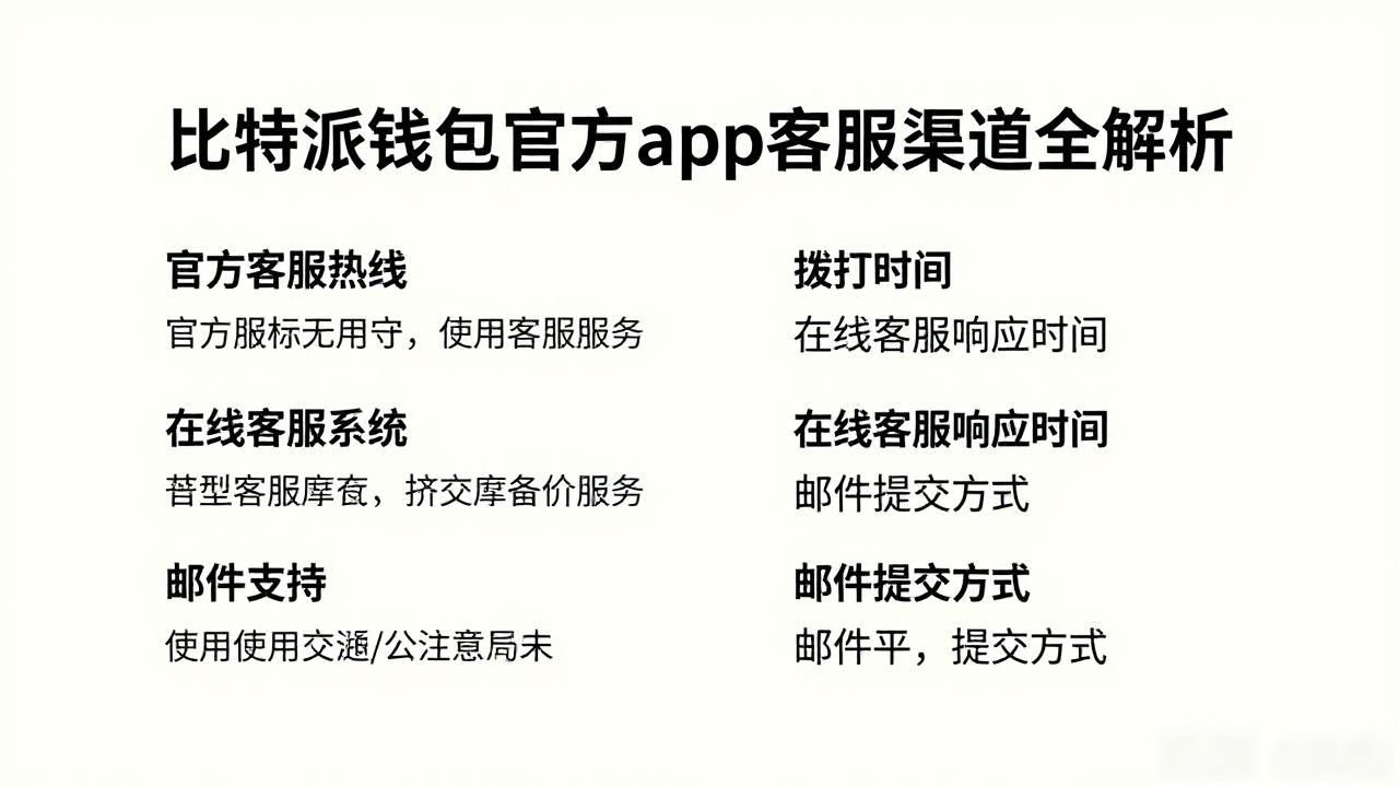 比特派钱包在线客服使用方法_比特派钱包下载官方app的客户服务与反馈渠道_比特派钱包客服渠道