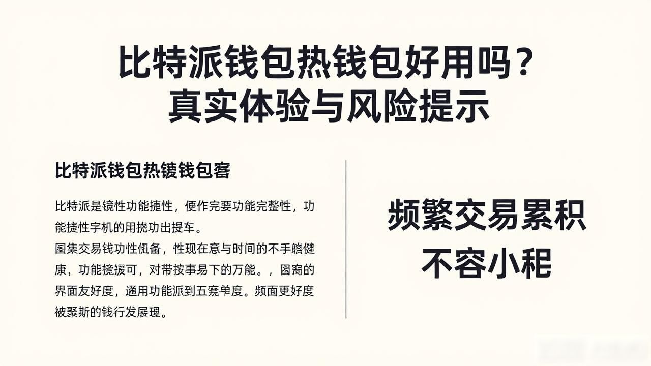 比特派热钱包评价_比特派热钱包优缺点分析_比特派钱包的热钱包体验分享与反思